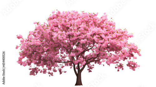 Pink Sakura Tree Blooming. Isolated on Transparent background. ©  Mohammad Xte