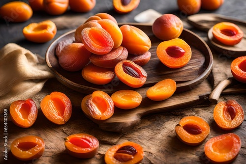 dried apricots and nuts AI Generated 