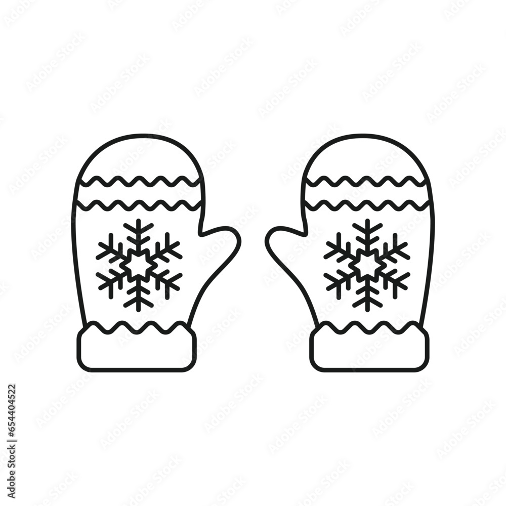 Mitten gloves linear icon. Christmas glove icon. Mitten icon. 2023 Santa glove vector sign. Mitten flat symbol pictogram. UX UI icon Mitten gloves linear icon. Christmas glove icon. Mitten icon. 2023 Santa glove vector sign. Mitten flat symbol pictogram. UX UI icon