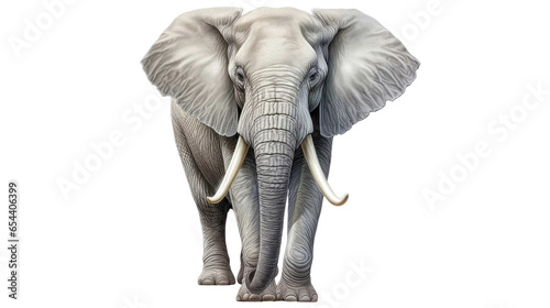 Elephant isolated on transparent background 