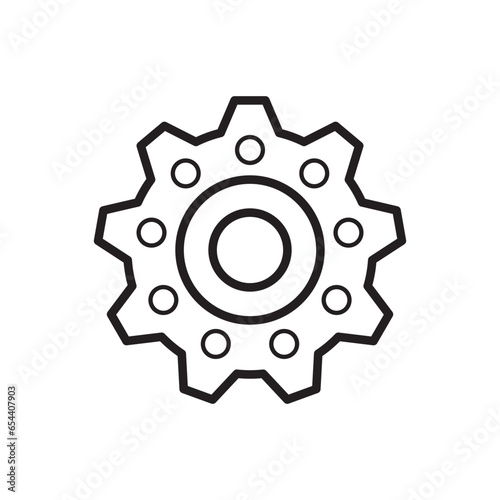 SINGLE GEAR GRAPHIC ICON