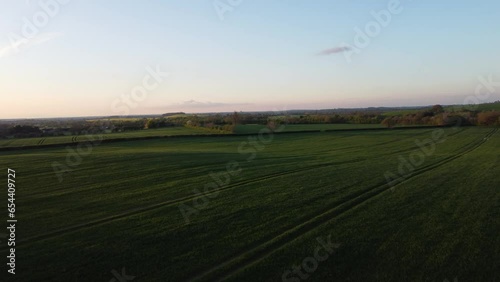 Lighthorne woods drone shot