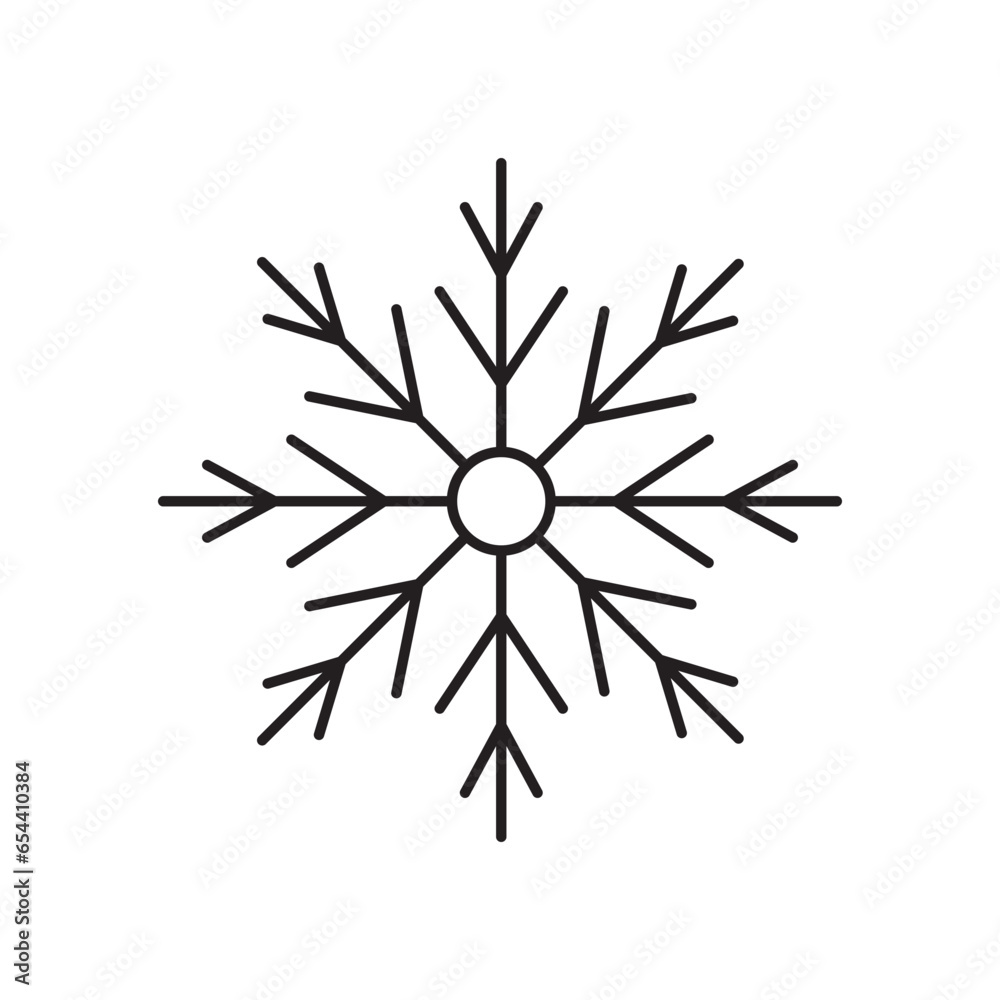 Winter snowflake vector icon. Snow flat sign design. Snowflake linear icon. Snowflake symbol pictogram. Crystal snow UX UI icon Winter snowflake vector icon. Snow flat sign design. Snowflake linear icon. Snowflake symbol pictogram. Crystal snow UX UI icon
