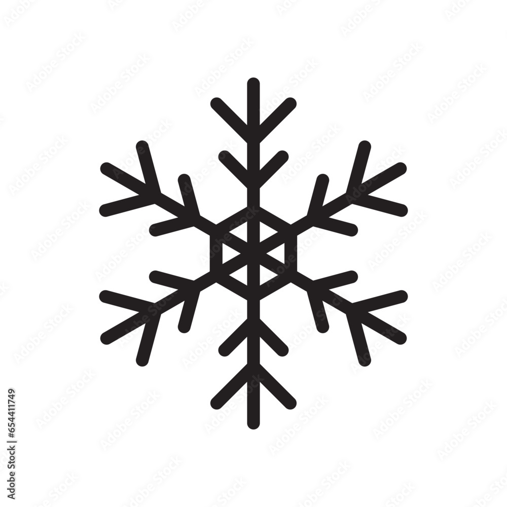 Winter snowflake vector icon. Snow flat sign design. Snowflake linear icon. Snowflake symbol pictogram. Crystal snow UX UI icon Winter snowflake vector icon. Snow flat sign design. Snowflake linear icon. Snowflake symbol pictogram. Crystal snow UX UI icon