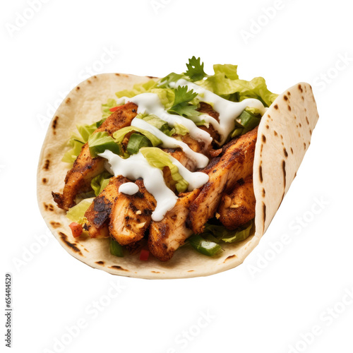 Grilled Chicken Taco Isolat...