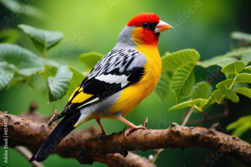 Royal finch bird in the wild