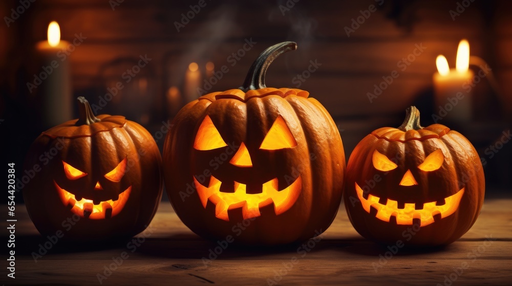 scary halloween pumpkins