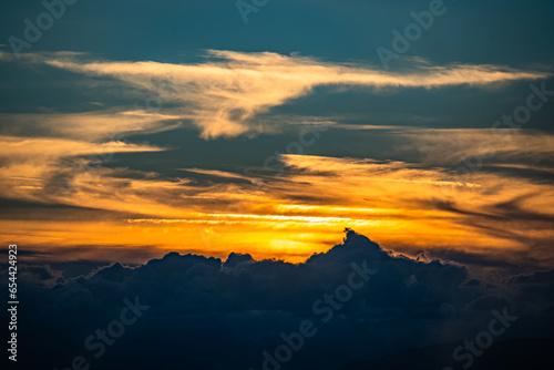 Hochlantsch - Steinbock - Sonnenuntergang photo