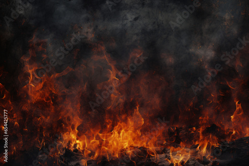 Burning charcoal background