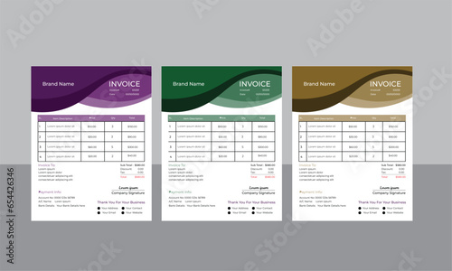 Business Invoice Design Template.