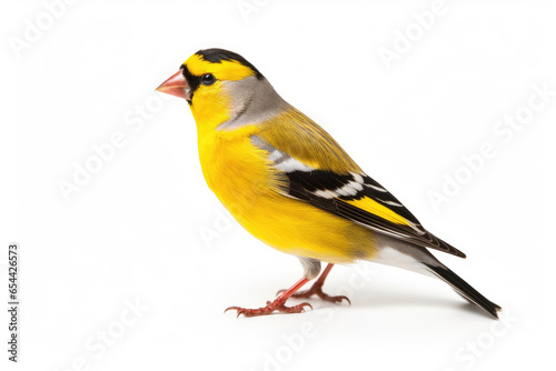 Royal finch bird on a white background