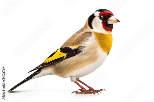Royal finch bird on a white background