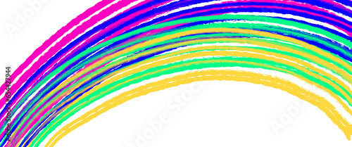 rainbow striped neon illustration on transparent background clipart