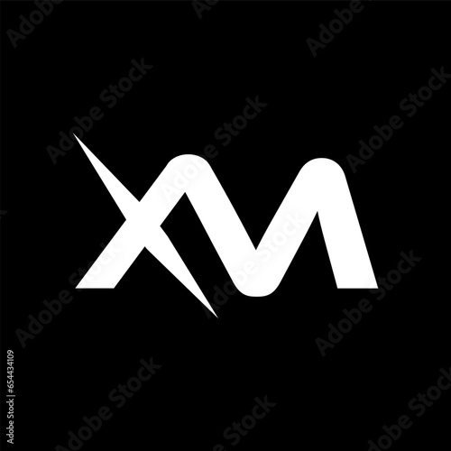 XM X M letter logo design. Alphabet letters Initials Monogram logo XM. X M Logo. XM Design. Creative icon logo design for business and company