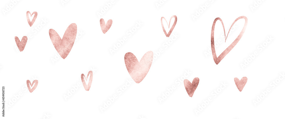 Rose Gold heart background wallpaper, transparent background clip art ...