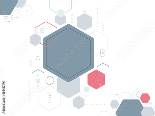 Abstract Geometric Background with Colorful Shapes