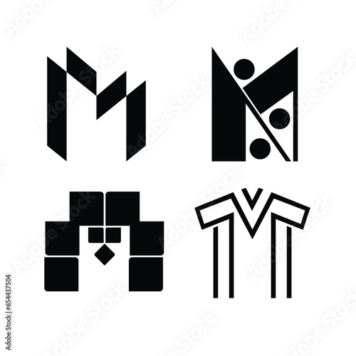 Alphabet letter initials logo template