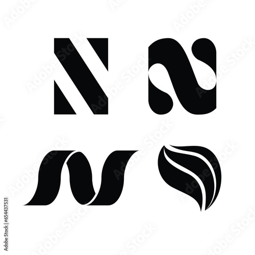 Alphabet letter initials logo template