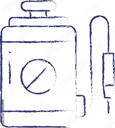 Pesticides hand drawn illustration 