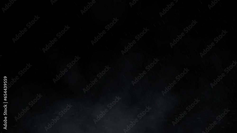 A wall of heavy rain falls in front of the camera. Splashing raindrops. Heavy rain hitting black surface A wall of heavy rain falls in front of the camera. Splashing raindrops. Heavy rain hitting black surface