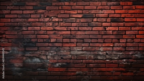 Red Brick Wall, Vintage Texture, Old, and Grunge Ambiance for Design, Background