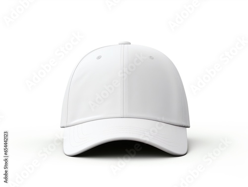 White cap front view isolated mockup | Generative AI