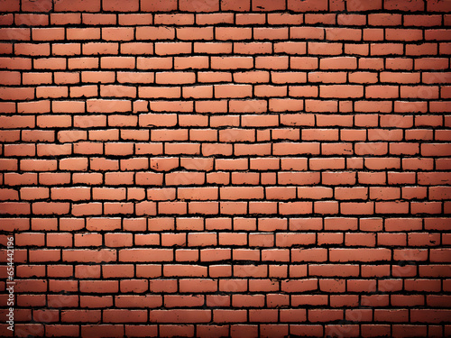 old brick wall texture grunge background. generative AI