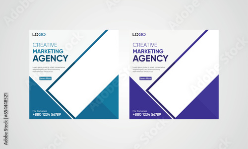 social media posts and banners design, incredible creative social media post vector, digital agency social media post