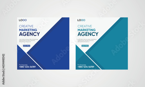 design for agency template , social media posts and banners design, incredible creative social media post vector