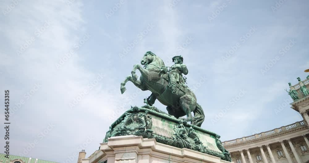 Prince Eugene of Savoy monument directly in front of the Hofburg, Vienna, Austria Prince Eugene of Savoy monument directly in front of the Hofburg, Vienna, Austria