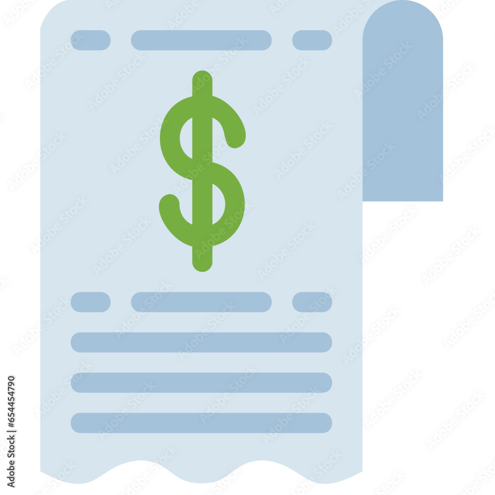 Bill icon on transparent background Bill icon on transparent background