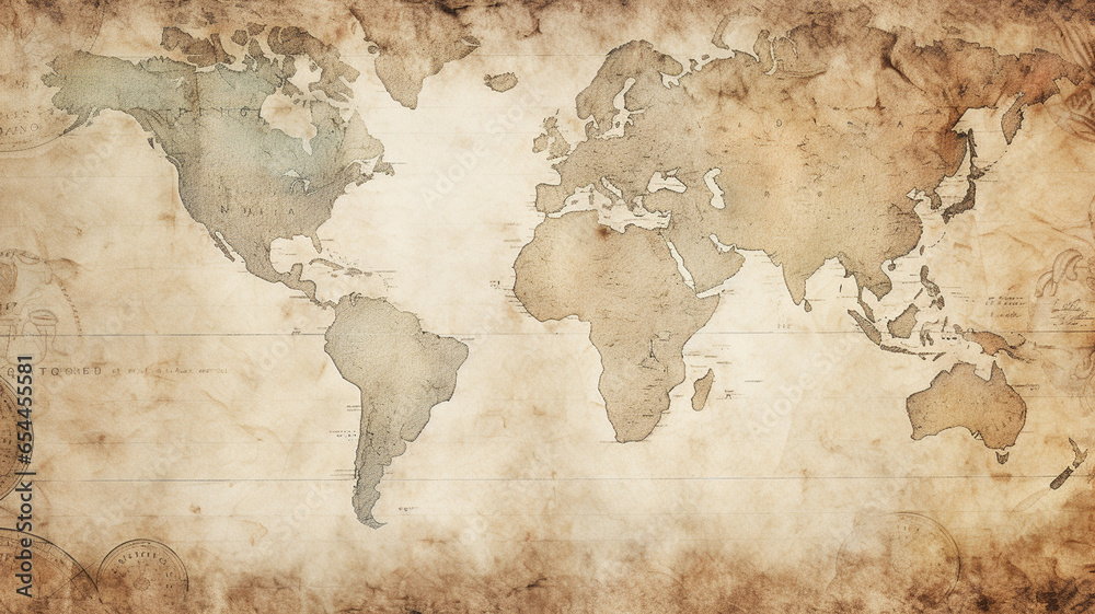 Obraz premium map of the world