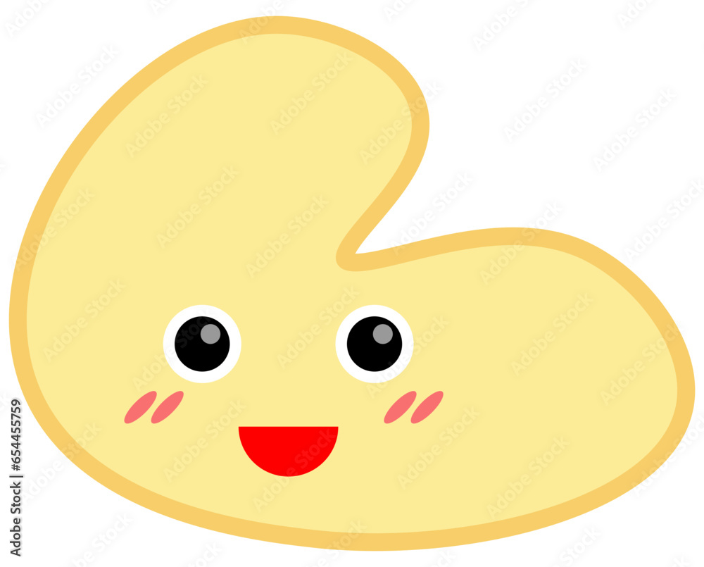 Smile shape icon. Vector illustration.	