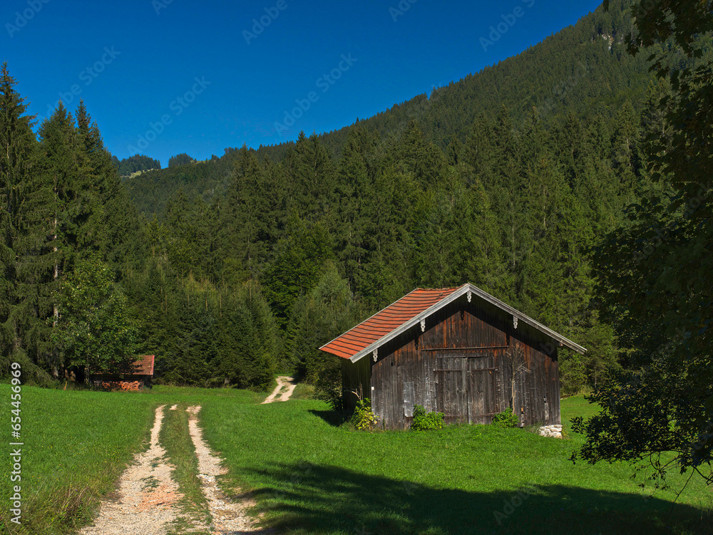 Wanderweg zu Laglerhütte bei Nussdorf