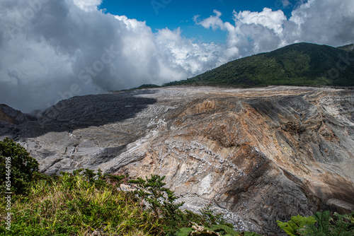 The life of the active Poas volcano that emanates sulfur