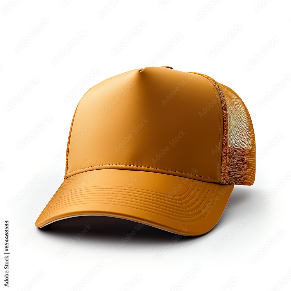 Fototapeta premium Trucker cap isolated on white background | Generative AI