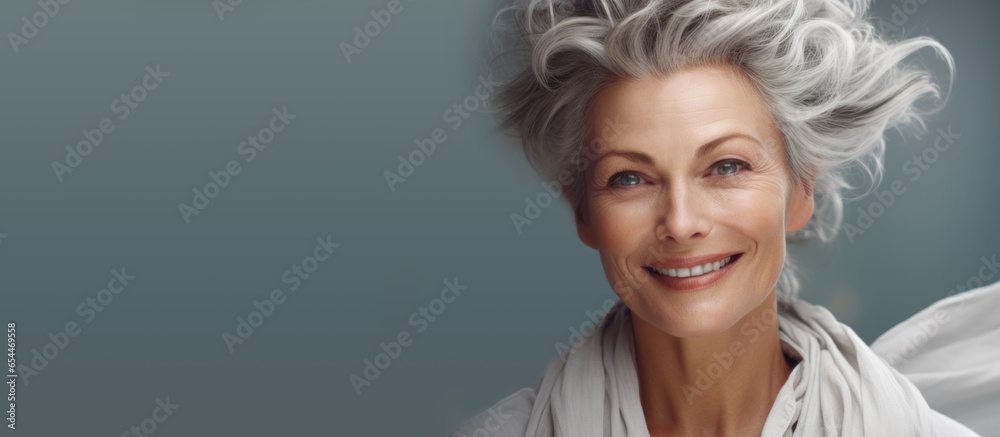 Attractive mature woman posing for the camera