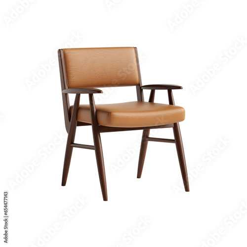 3d render modern chair armchair isolated on white background