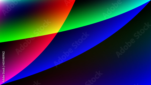 curved gradients  primary colors  background
