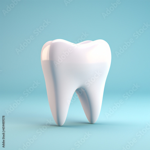 White teeth in a colorful background 