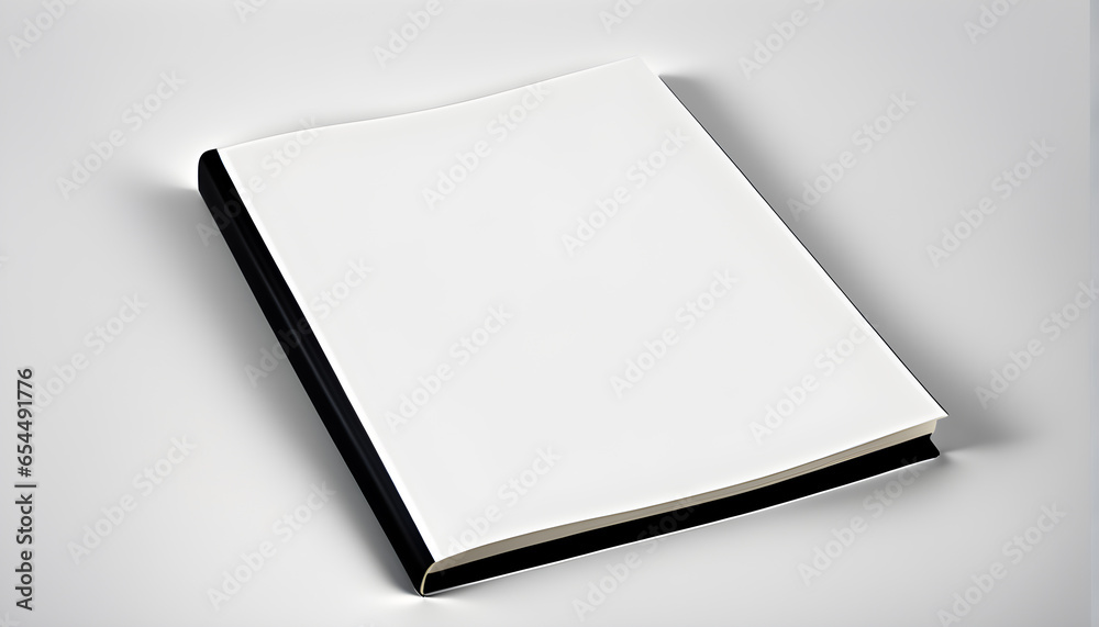 Blank book template with on white background Blank book template with on white background