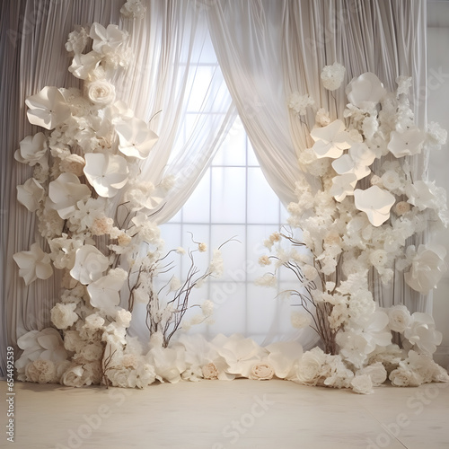 floral wedding backdrop