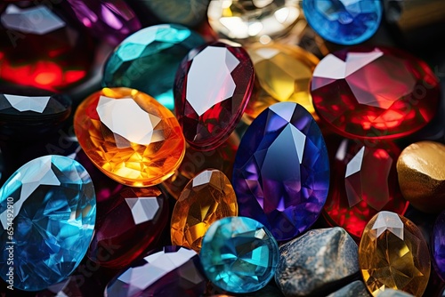 close up of gems