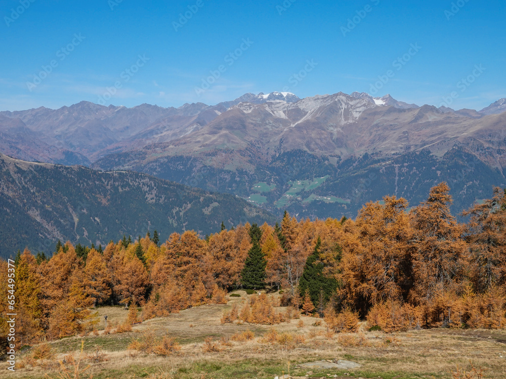 Herbstwanderung am Hirzer, Berg bei Meran in Südtirol