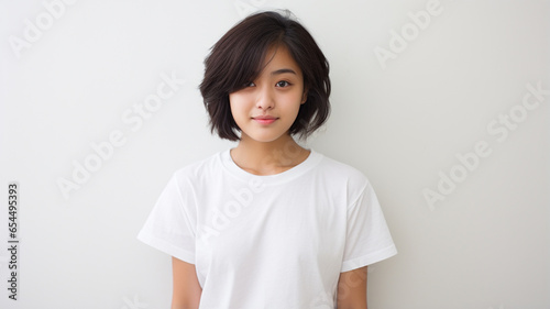 young asian woman posing