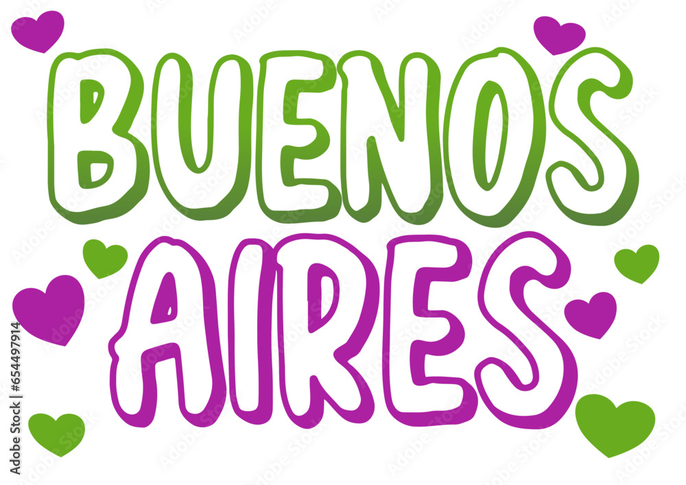 buenos aires -city name -word - Vector Graphics with hearts - green and pink color -ideal for websites, presentations, greetings, banners,, t-shirt, sweatshirt, prints, mug, Sublimation, Cricut buenos aires -city name -word - Vector Graphics with hearts - green and pink color -ideal for websites, presentations, greetings, banners,, t-shirt, sweatshirt, prints, mug, Sublimation, Cricut