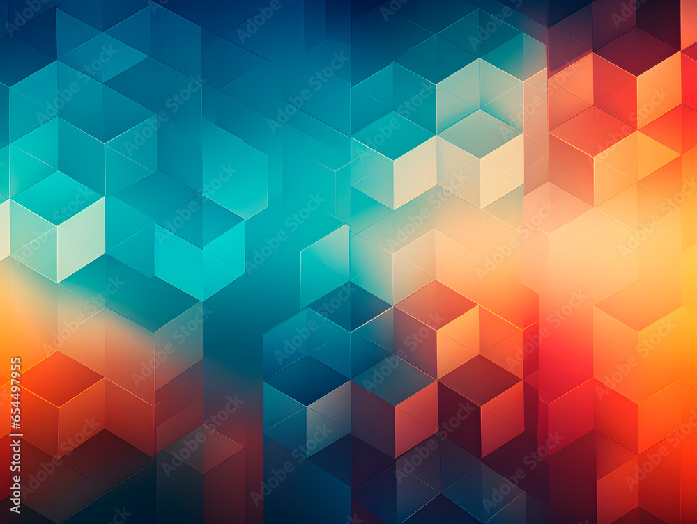 Obraz premium Colorful geometric 2d texture background - graphics, sharp, modern, design