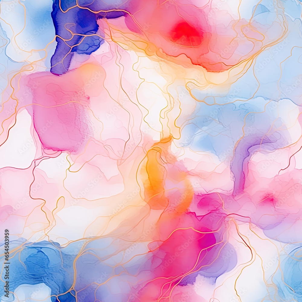 alcohol ink watercolor seamless pattern