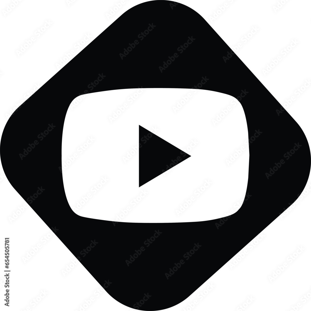 Vecteur Stock YouTube log. YouTube is a video sharing website. You tube