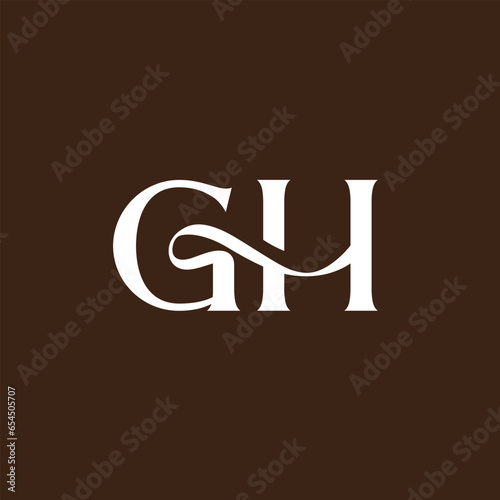 Initial Letter gh Logo Design Monogram Creative Modern Sign Symbol Icon
 photo
